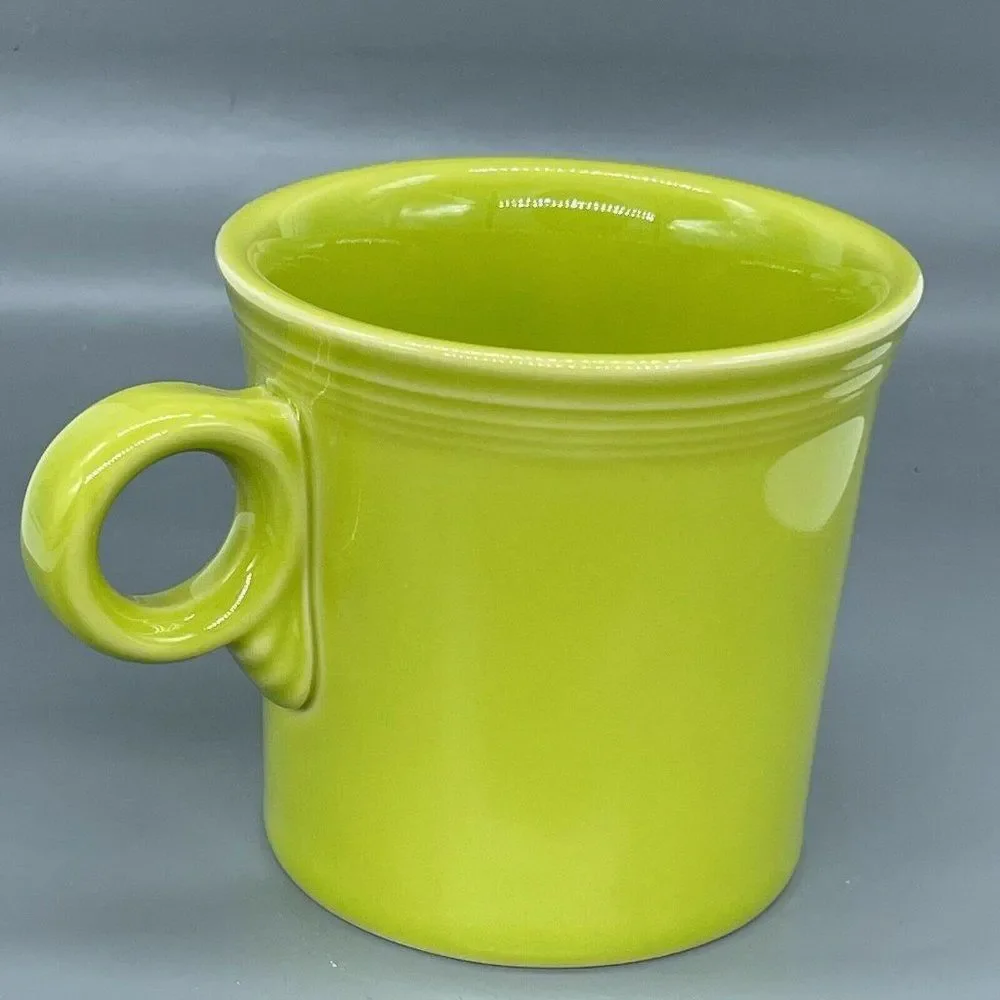 Fiesta HLC Fiestaware Cup Mug Tom & Jerry O Ring Handle Lemongrass Lime Green - Picture 9 of 11